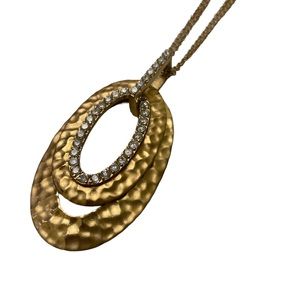 Gold Costume Pendant Necklace